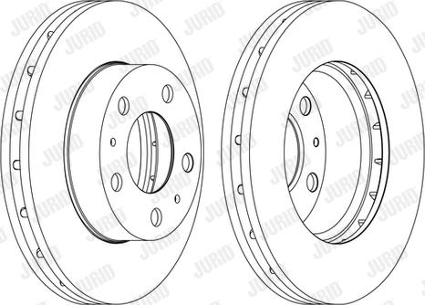 Jurid 562630JC-1 - Тормозной диск autospares.lv