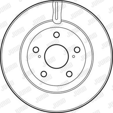 Jurid 562621JC-1 - Тормозной диск autospares.lv