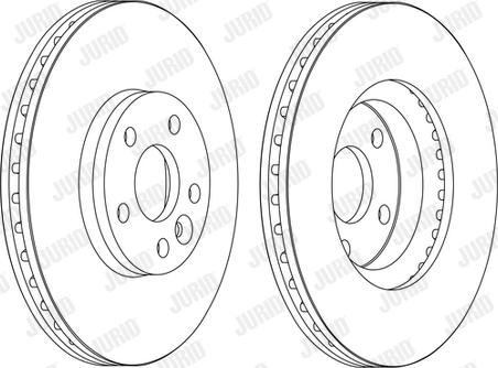 Jurid 562628JC-1 - Тормозной диск autospares.lv