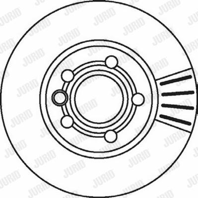 Jurid 562043J-1 - Тормозной диск autospares.lv