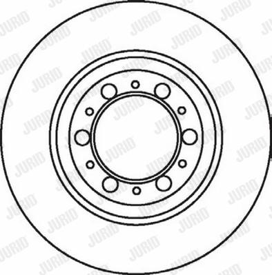 Jurid 562063J-1 - Тормозной диск autospares.lv