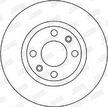 Jurid 562019JC-1 - Тормозной диск autospares.lv