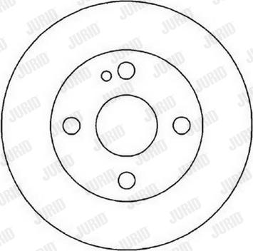 Jurid 562022J-1 - Тормозной диск autospares.lv