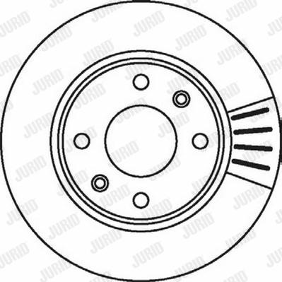 Jurid 562027J - Тормозной диск autospares.lv