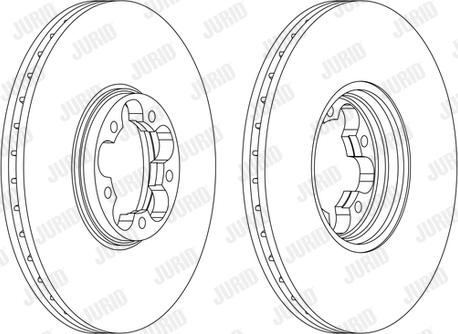 Jurid 562140JC-1 - Тормозной диск autospares.lv