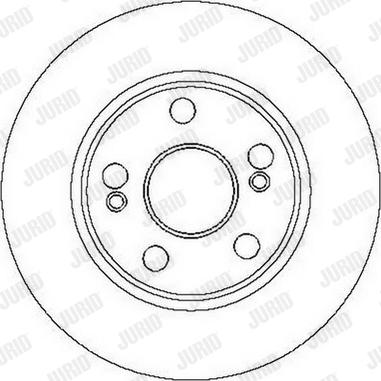 Jurid 562104J-1 - Тормозной диск autospares.lv