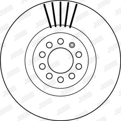 Jurid 562132JC-1 - Тормозной диск autospares.lv