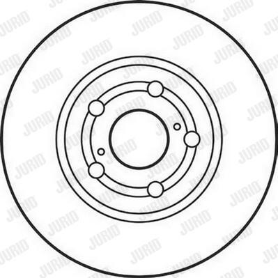 Jurid 562125J-1 - Тормозной диск autospares.lv