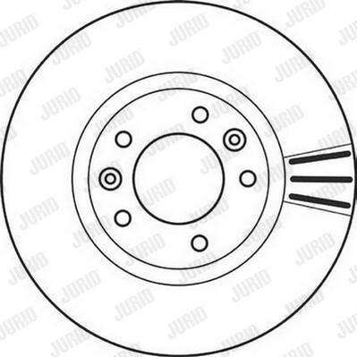 Jurid 562126JC-1 - Тормозной диск autospares.lv