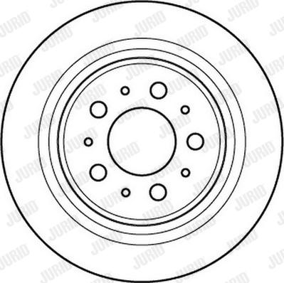 Jurid 562172J - Тормозной диск autospares.lv