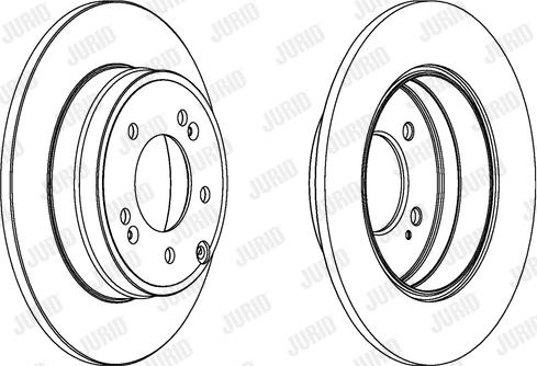 Jurid 562849JC - Тормозной диск autospares.lv