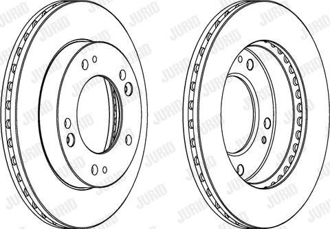 Jurid 562841J-1 - Тормозной диск autospares.lv