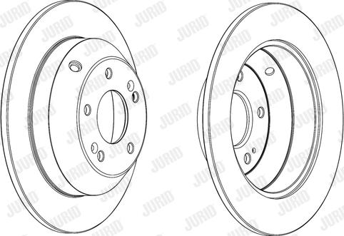 Jurid 562842JC-1 - Тормозной диск autospares.lv