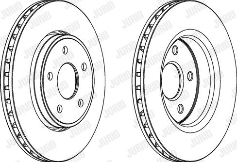 Jurid 562854JC - Тормозной диск autospares.lv