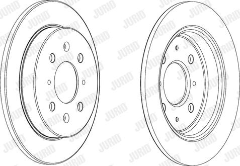 Jurid 562851JC-1 - Тормозной диск autospares.lv