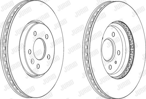 Jurid 562851JC-1 - Тормозной диск autospares.lv