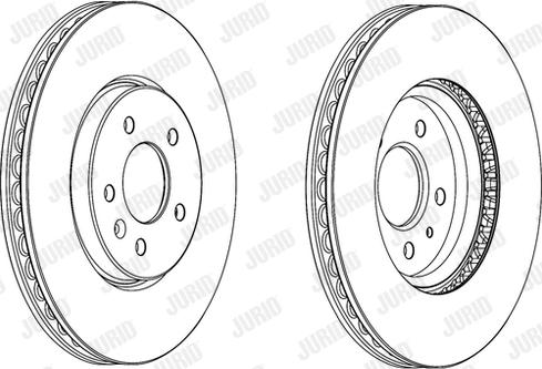 Jurid 562852JC-1 - Тормозной диск autospares.lv