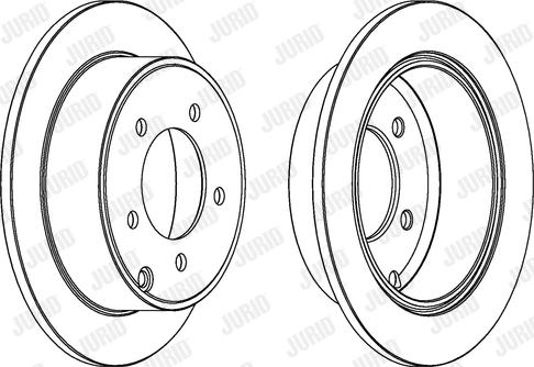 Jurid 562857JC - Тормозной диск autospares.lv