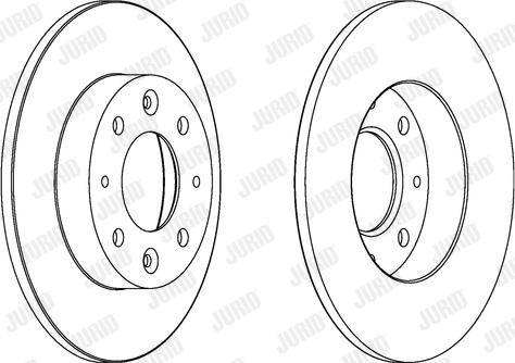 Jurid 562865J-1 - Тормозной диск autospares.lv