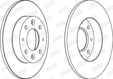 Jurid 562865JC - Тормозной диск autospares.lv