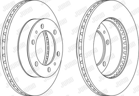 Jurid 562861JC - Тормозной диск autospares.lv