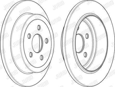 Jurid 562862JC - Тормозной диск autospares.lv