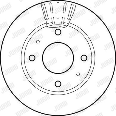 Jurid 562806JC - Тормозной диск autospares.lv