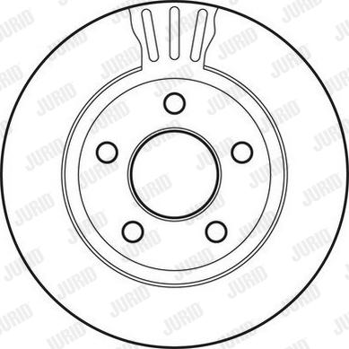 Jurid 562802JC - Тормозной диск autospares.lv