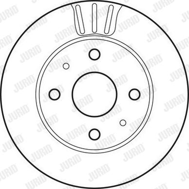 Jurid 562814JC - Тормозной диск autospares.lv