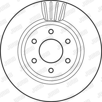 Jurid 562813JC - Тормозной диск autospares.lv