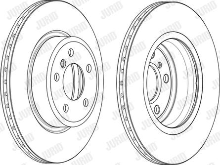 Jurid 562889JC-1 - Тормозной диск autospares.lv