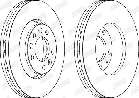 Jurid 562839JC-1 - Тормозной диск autospares.lv