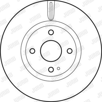 Jurid 562834JC-1 - Тормозной диск autospares.lv