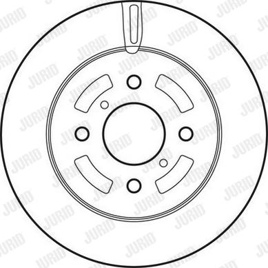 Jurid 562833JC-1 - Тормозной диск autospares.lv