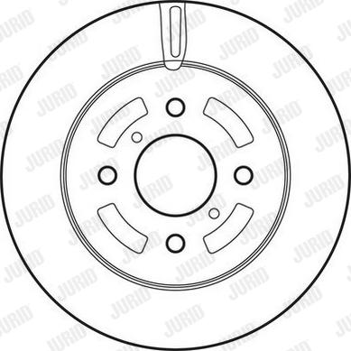 Jurid 562833JC - Тормозной диск autospares.lv