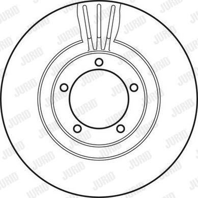 Jurid 562821J-1 - Тормозной диск autospares.lv