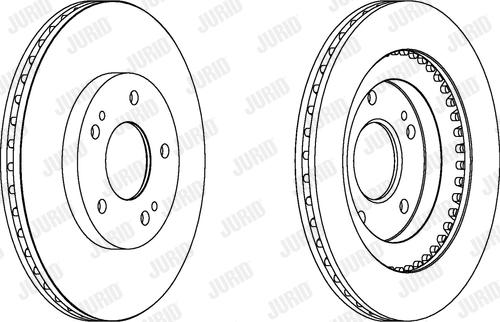 Jurid 562875J-1 - Тормозной диск autospares.lv