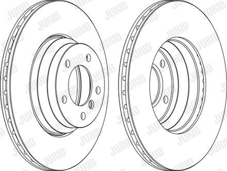 Jurid 562395JC-1 - Тормозной диск autospares.lv