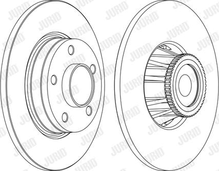 Jurid 562365JC-1 - Тормозной диск autospares.lv