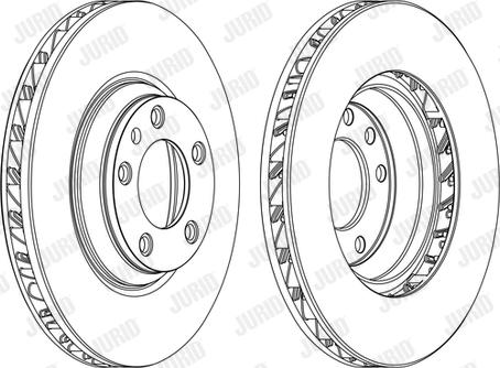 Jurid 562360JC-1 - Тормозной диск autospares.lv