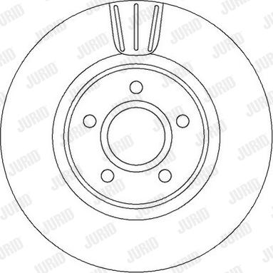 Jurid 562363JC-1 - Тормозной диск autospares.lv