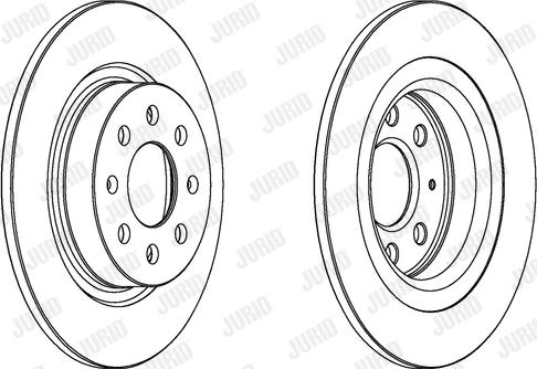 Jurid 562305JC-1 - Тормозной диск autospares.lv