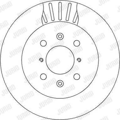 Jurid 562308JC-1 - Тормозной диск autospares.lv