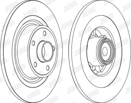 Jurid 562375J-1 - Тормозной диск autospares.lv