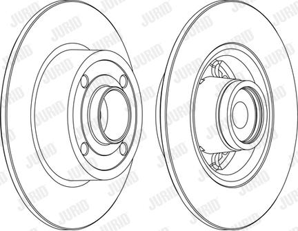 Jurid 562376JC-1 - Тормозной диск autospares.lv