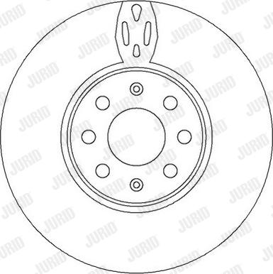 Jurid 562297JC-1 - Тормозной диск autospares.lv