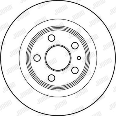 Jurid 562246J-1 - Тормозной диск autospares.lv