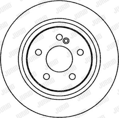 Jurid 562257J-1 - Тормозной диск autospares.lv