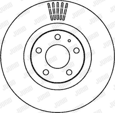 Jurid 562265JC-1 - Тормозной диск autospares.lv