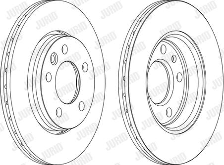 Jurid 562262JC-1 - Тормозной диск autospares.lv